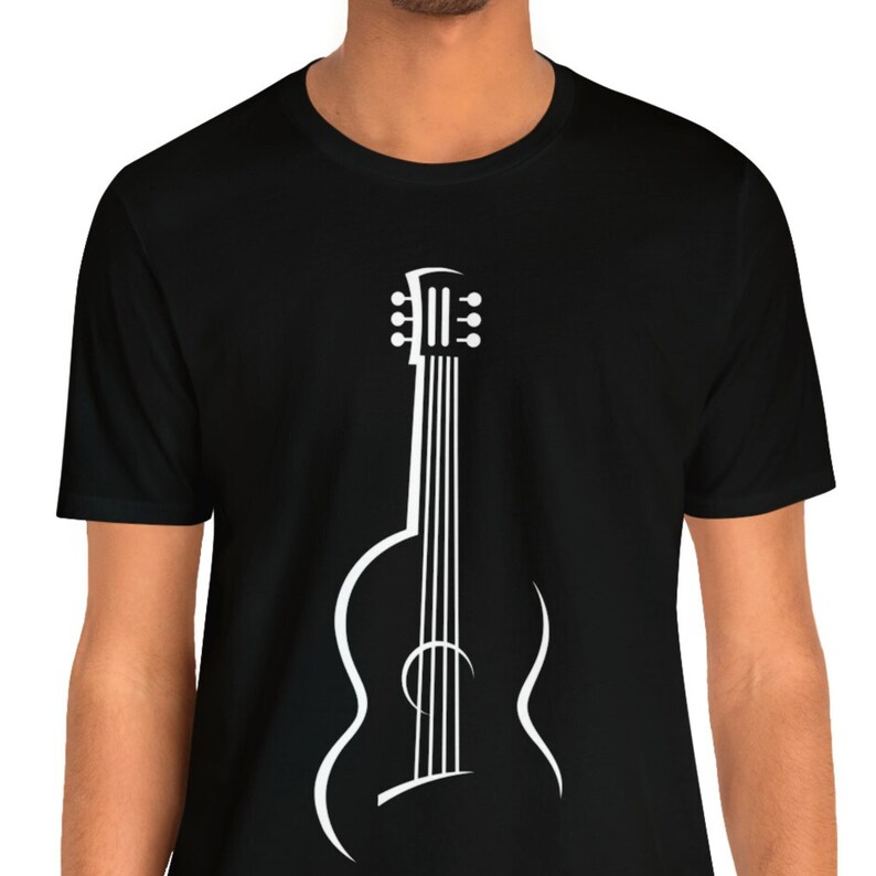 Acoustic Guitar T-shirt Musician Tee, Acoustic Guitar Shirt, Ghuitar ...