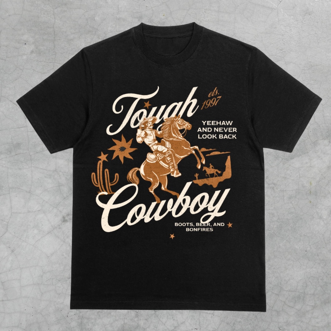 Here For The Cowboys Rodeo Country Western Graphic Tee main image 0