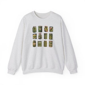 Vintage Pickles Sweatshirt, Vintage Canned Pickles Sweatshirt, Pickle Lovers Sweatshirt, Pickles Crewneck Sweatshirt
