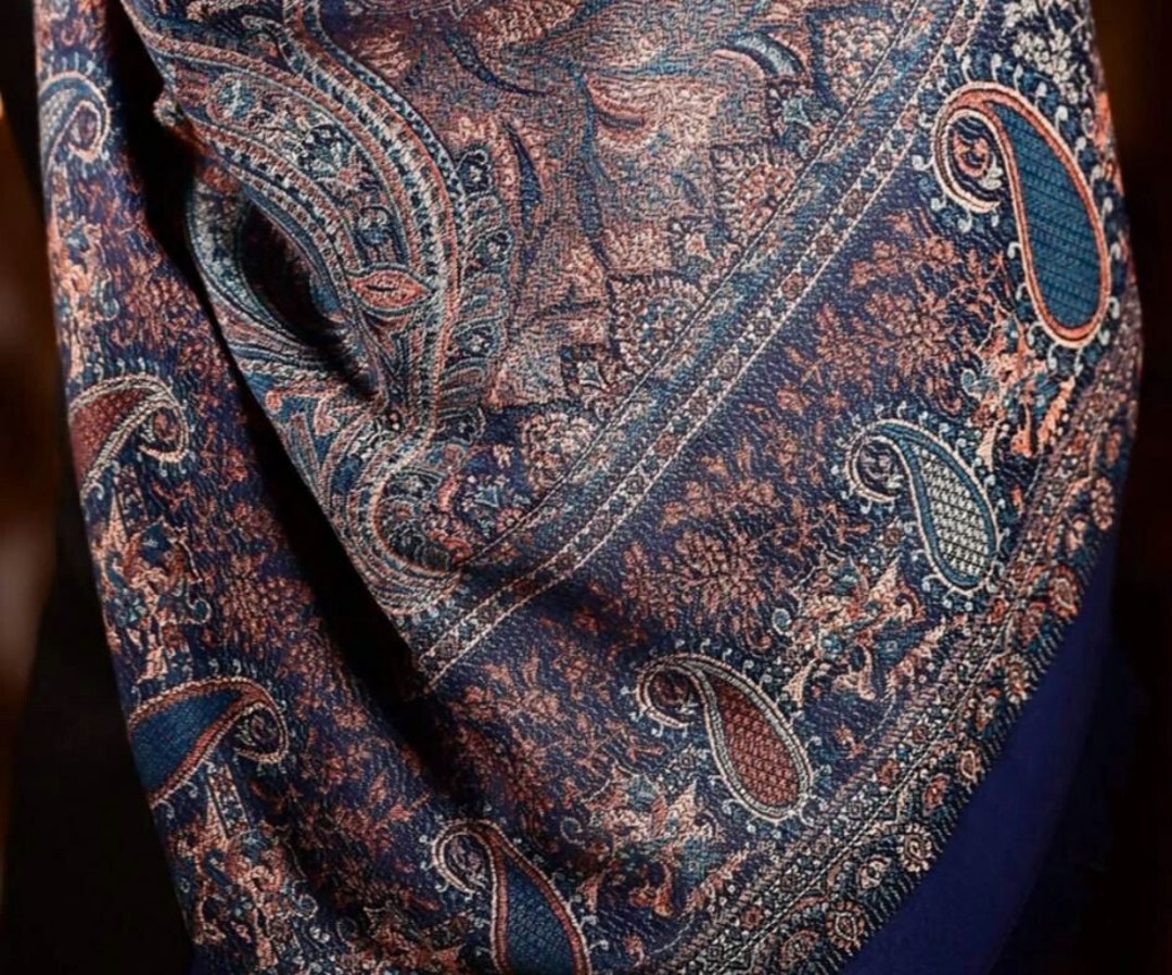 Kashmiri Shawls カシミヤショール ネイビー il_1080xN.4674040447_mat9.jpg