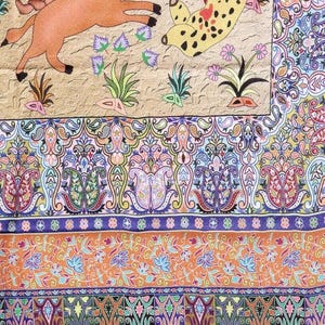 Women&#39;s Silk Scarf Light Weight Soft Animal Print Design (28 x 80 inches)