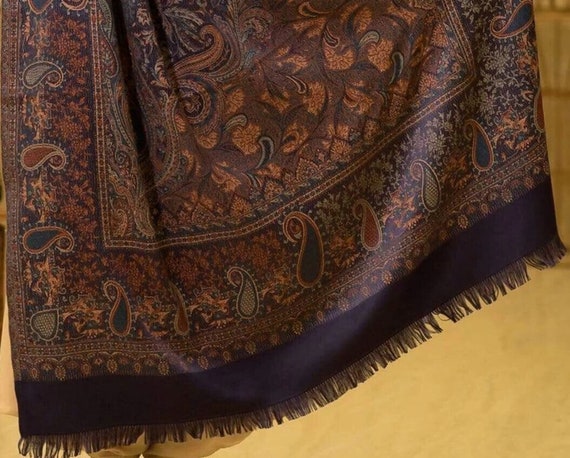 Kashmiri Shawls カシミヤショール ネイビー il_1080xN.4674040447_mat9.jpg
