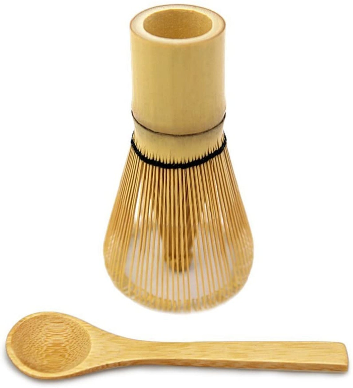 Bamboo Matcha Tea Whisk with Small Spoon Traditional Scoop Etsy