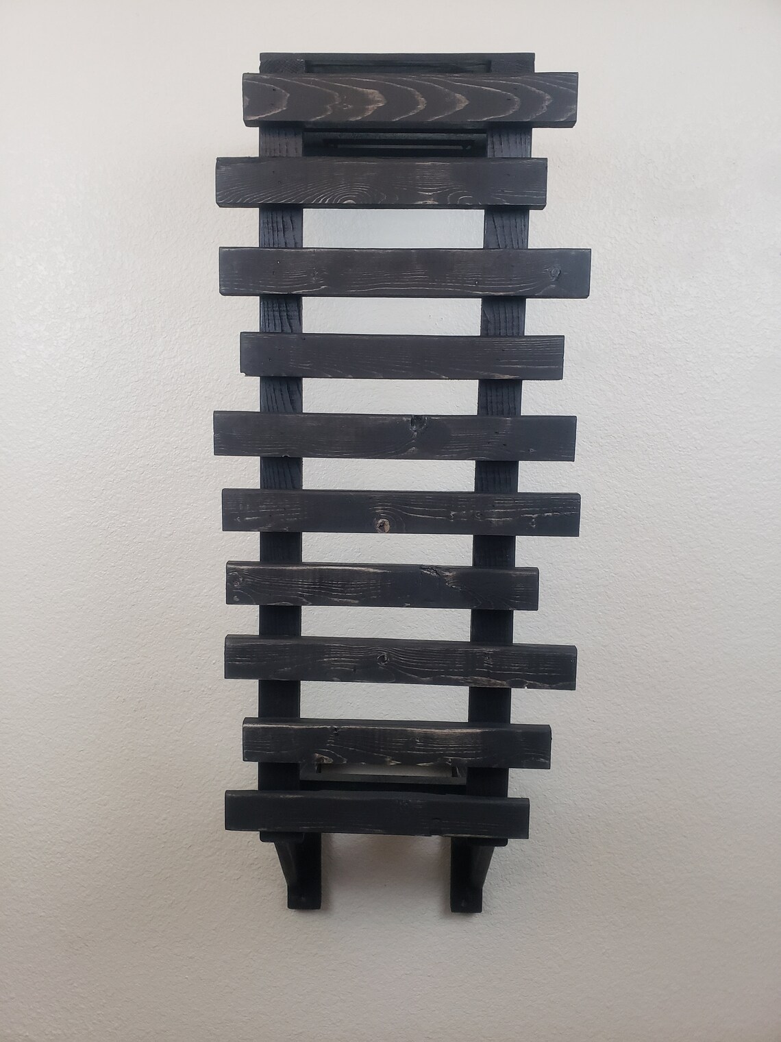 Wall Blanket Holder Weathered Quilt Holder Blanket Rack Etsy