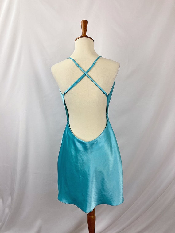 Vintage Open Back Mini Dress