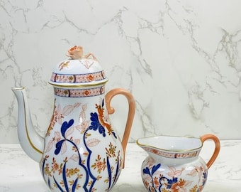 Herend Canton Pattern Coffee Pot and Milk Pot