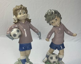 LLadro Figurines SPORTS BILLY Football Player Soccer Glossy