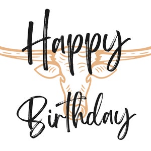 western birthday card