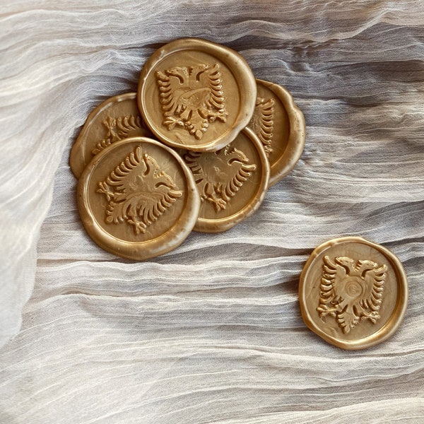 Double headed eagle wax seal