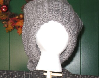 Gray Slouchy Beanie