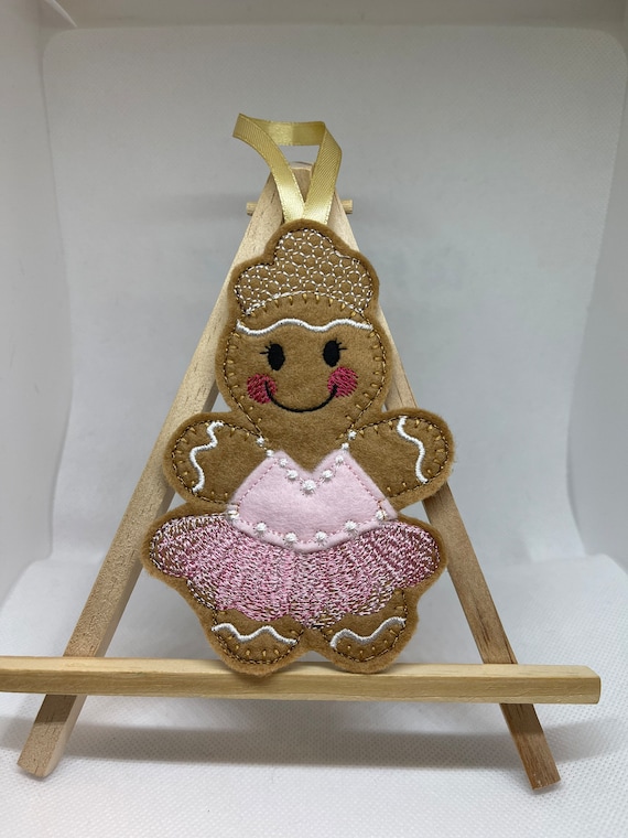 Ballerina Gingerbread man hanging decoration, Ballet lover gift, Personalised Gift, Gingerbread men, Christmas gift, Gift for Children,