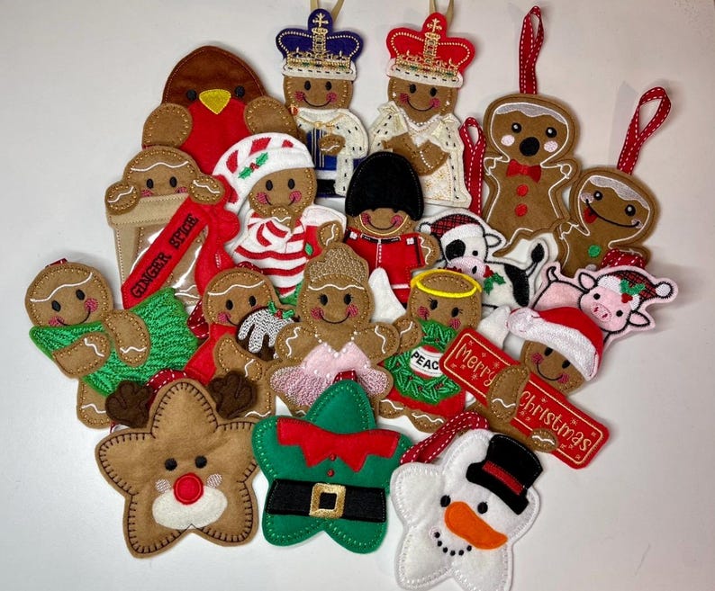 Ballerina Gingerbread man hanging decoration, Ballet lover gift, Personalised Gift, Gingerbread men, Christmas gift, Gift for Children, image 3
