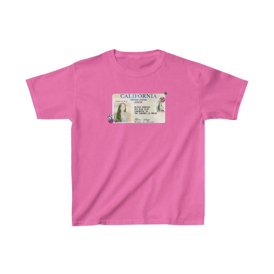 Kids Olivia Rodrigo Shirt, Olivia Rodrigo Merch, Driver license