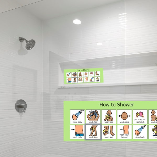 Shower Routine Chart Teenagers Etsy