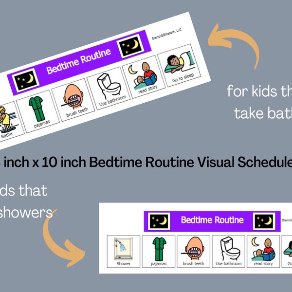 Bedtime Task Chart Etsy Singapore