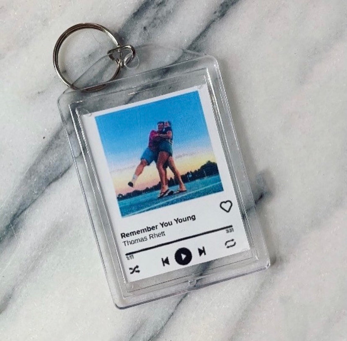 Custom Song Keychain Etsy