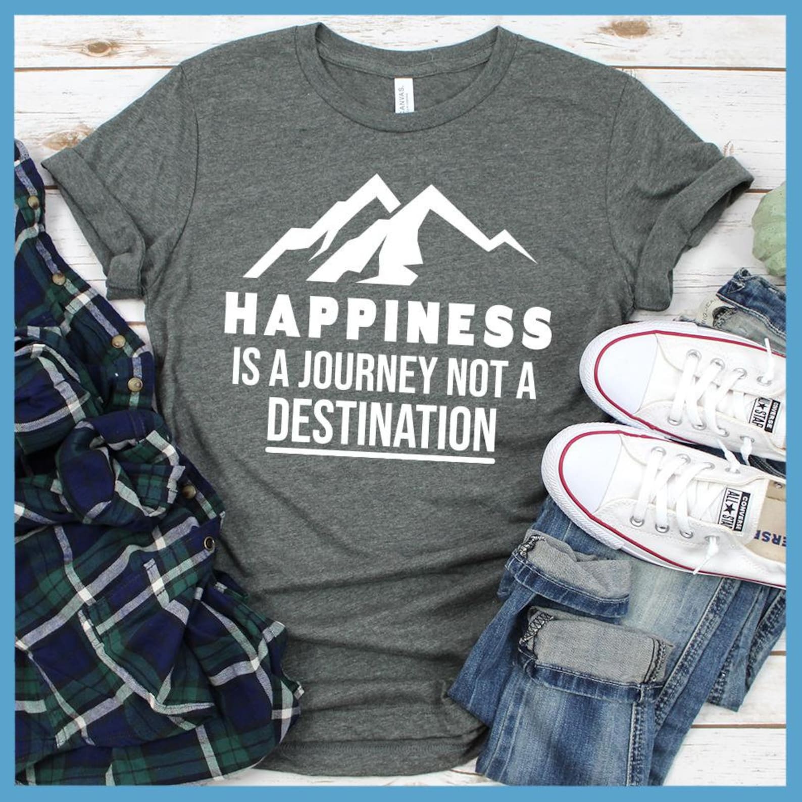 Happiness Is A Journey Not A Destination TShirt Etsy