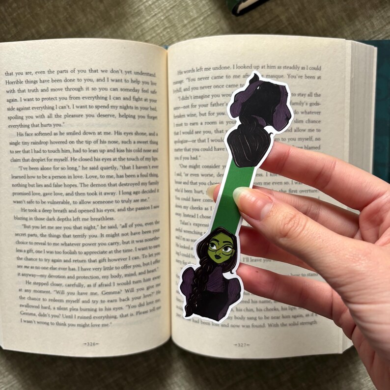 Elphaba Magnetic Bookmark | Wicked For Good, Double-Sided image 6