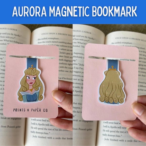 Princess Aurora Magnetic Bookmark | Sleeping Beauty Art