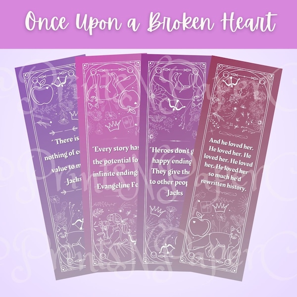 Stephanie Garber Bookmarks | Once Upon a Broken Heart Trilogy (Digital Download)