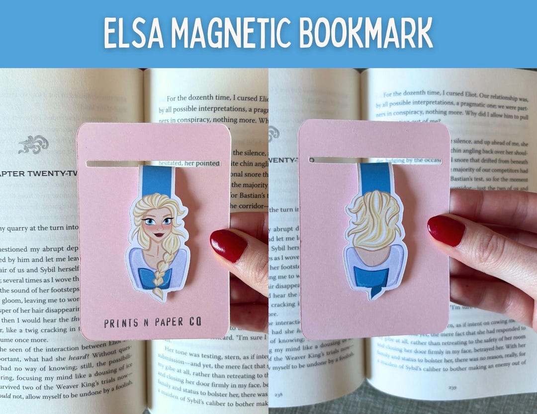Elsa Sticky Notes Elsa Magnetic Bookmark | Frozen | Disney Princess Bookmark | Disney ...