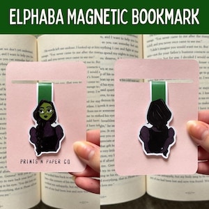 Elphaba Magnetic Bookmark | Wicked For Good, Double-Sided image 1