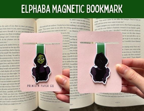 Elphaba Magnetic Bookmark | Wicked For Good, Double-Sided