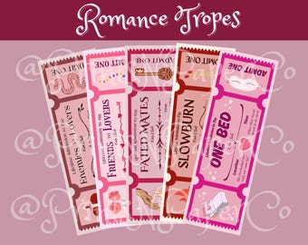 Marcadores de tropos románticos / De enemigos a amantes y más (Descarga digital)