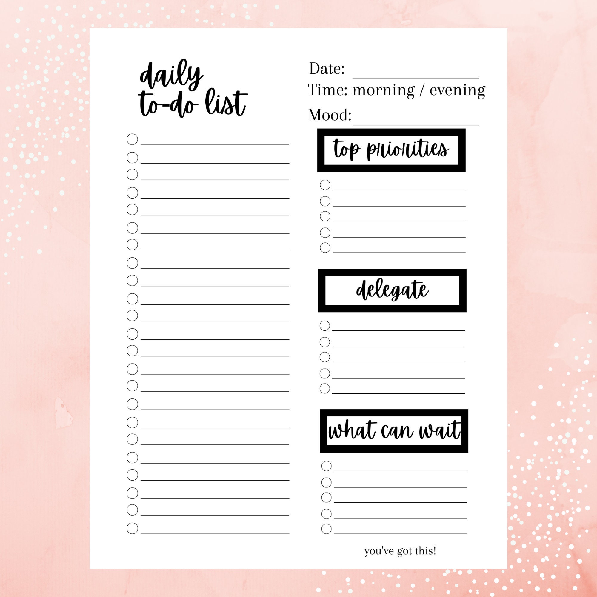 daily-to-do-list-printable-printable-to-do-list-planner-insert-etsy for Free Printable Daily To Do List Printable Daily To-do List Printable, Printable To-do List Planner Insert - Etsy for Free Printable Daily To Do List Printable