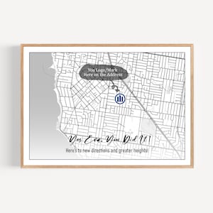 Cadeau promotionnel du patron - Plan du bureau personnalisé pour l'évolution de carrière des employés - Art mural personnalisé pour le nouveau manager ou chef d'équipe