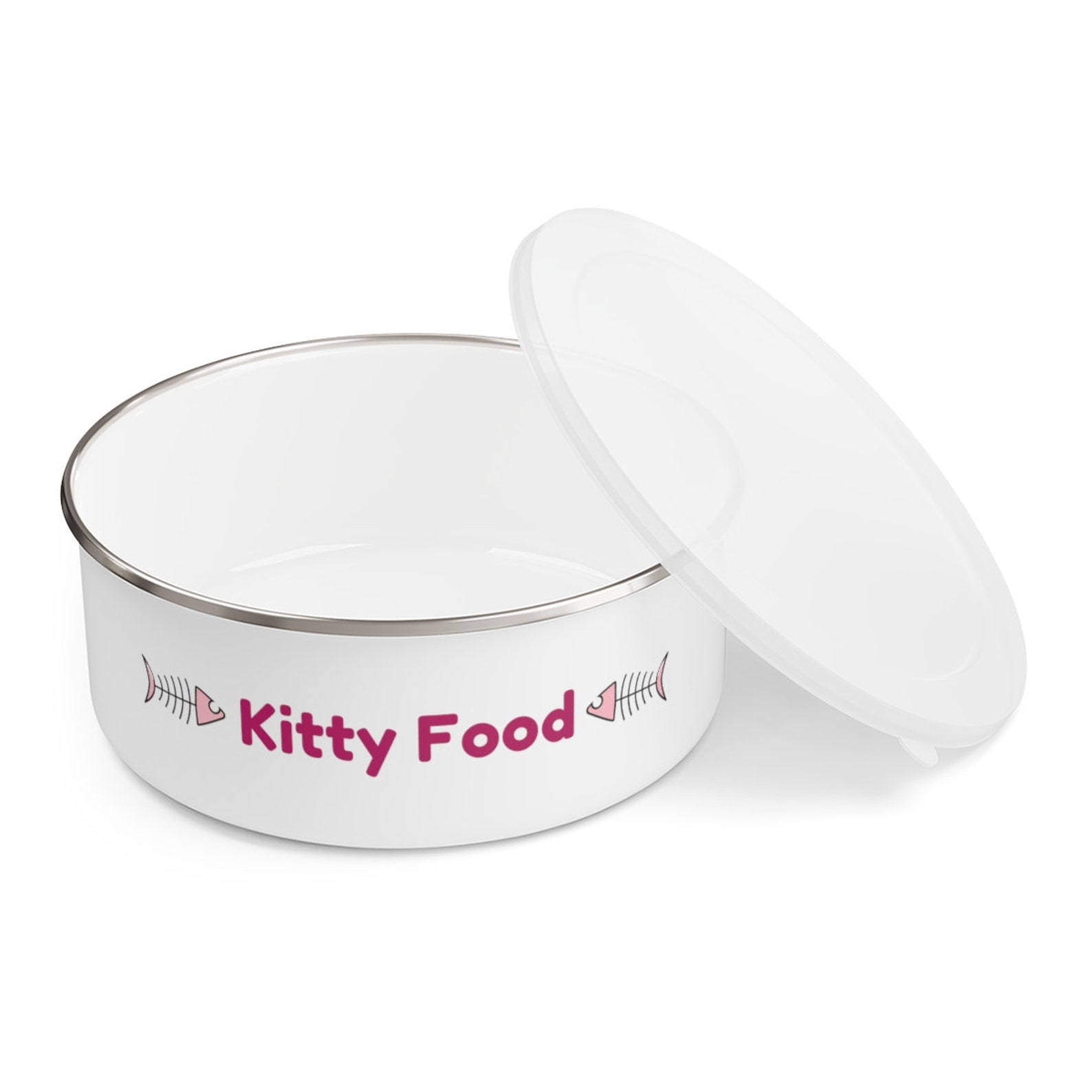 Personalized Cat Bowl Kitty Food Bowl Food Storage Bowl Cat Etsy
