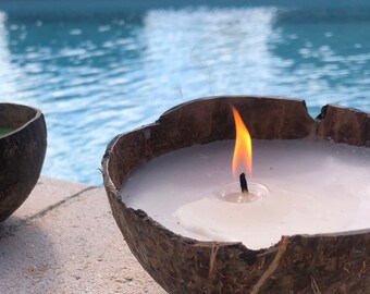 Handmade Coconut Shell Candle
