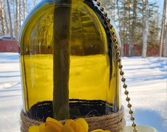 Wine Bottle Tiki Torch