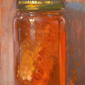 Jar of Honey - NOAH VERRIER Original still life oil painting, Signed fine art print