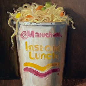 Ramen (Canvas print) - NOAH VERRIER Original still life oil painting, Signed fine art print