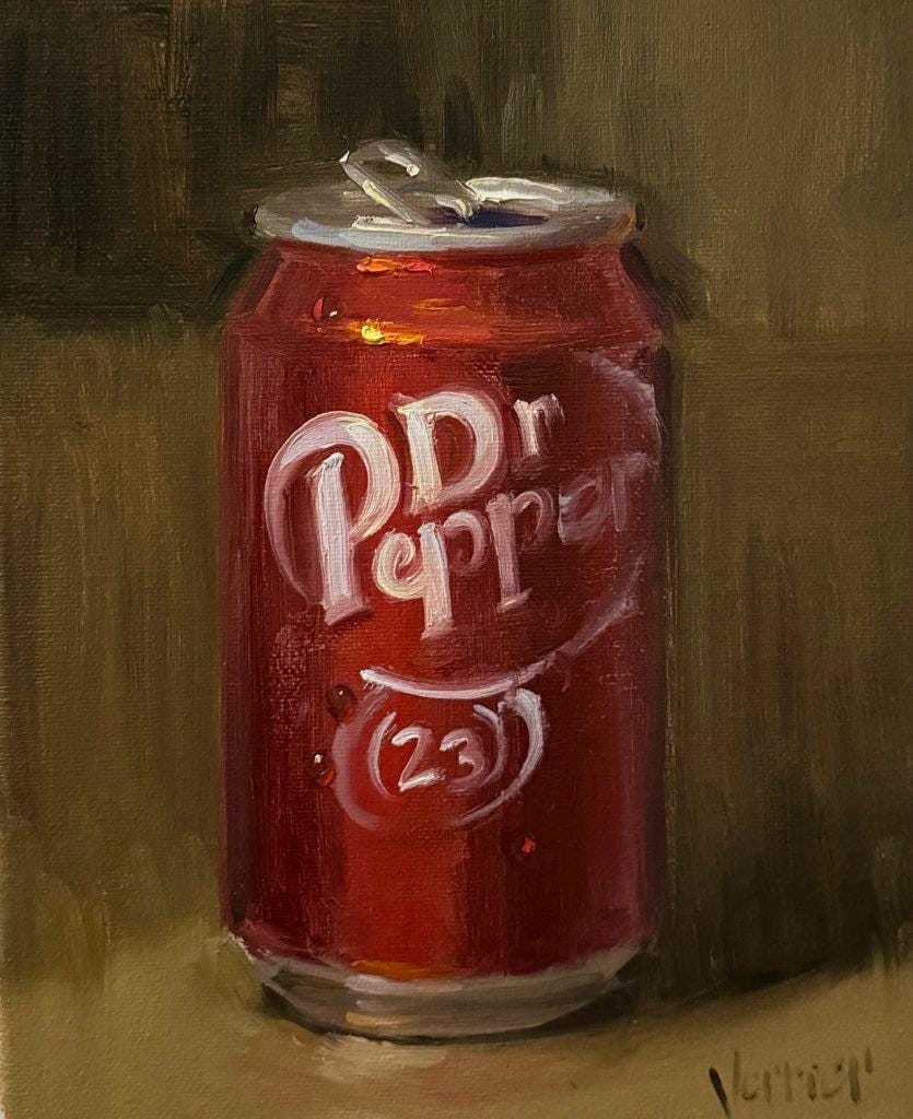 Dr Pepper (hand Embellished) - NOAH VERRIER Original Still Life