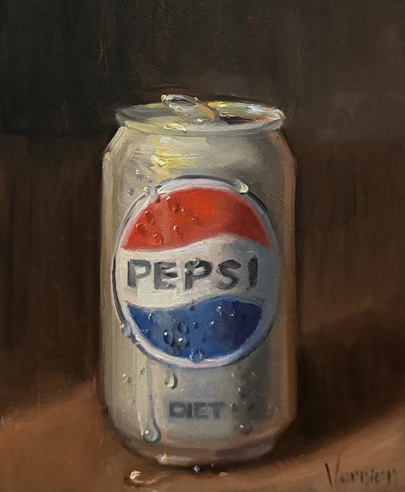 Diet PEPSI 8x10 - NOAH VERRIER Original Still Life Oil Painting