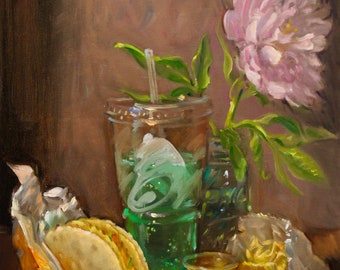 Taco Bell 18x24 - NOAH VERRIER Original still life oil painting, Signed fine art print