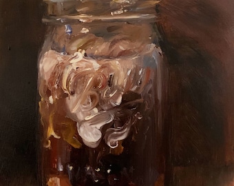 Iced Coffee - NOAH VERRIER Original still life oil painting, Signed fine art print