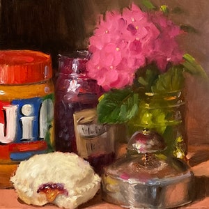 Uncrustable Artists Touch canvas print - NOAH VERRIER Original still life oil painting, Signed fine art print