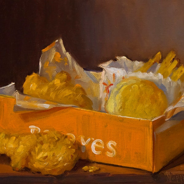 Popeyes - NOAH VERRIER Original still life oil painting, Signed fine art print