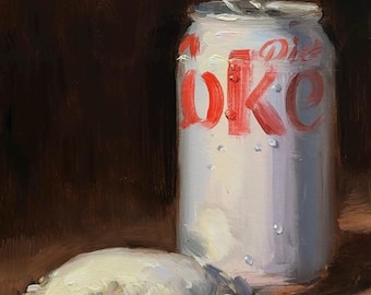 Uncrustable and DC - NOAH VERRIER Original still life oil painting, Signed fine art print