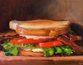 BLT - NOAH VERRIER Original still life oil painting, Signed fine art print