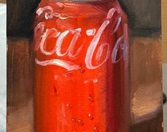 Coke - NOAH VERRIER Original still life oil painting, Signed fine art print