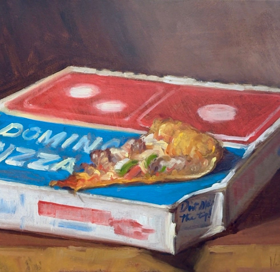 Dominos - NOAH VERRIER Original still life oil painting, Signed fine art print