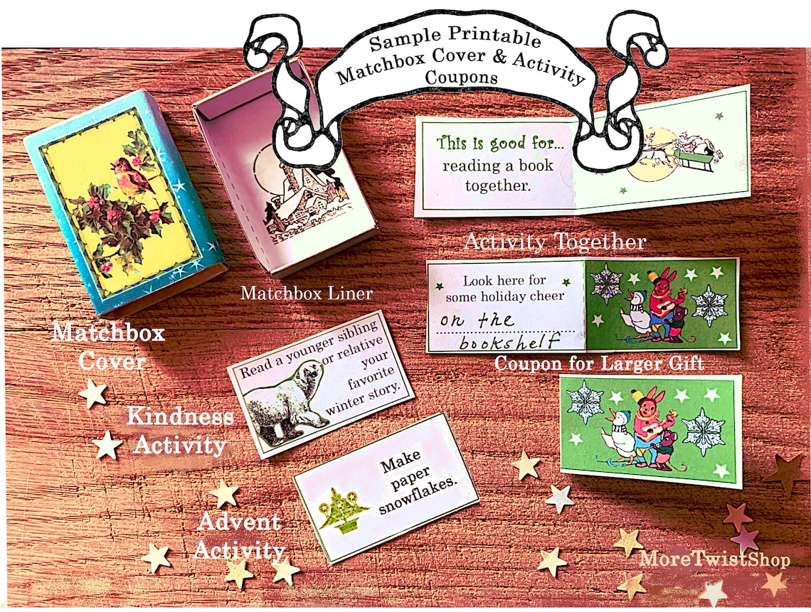 Advent Calendar Printable for Kids Includes Daily Winter/ Xmas Activity ...
