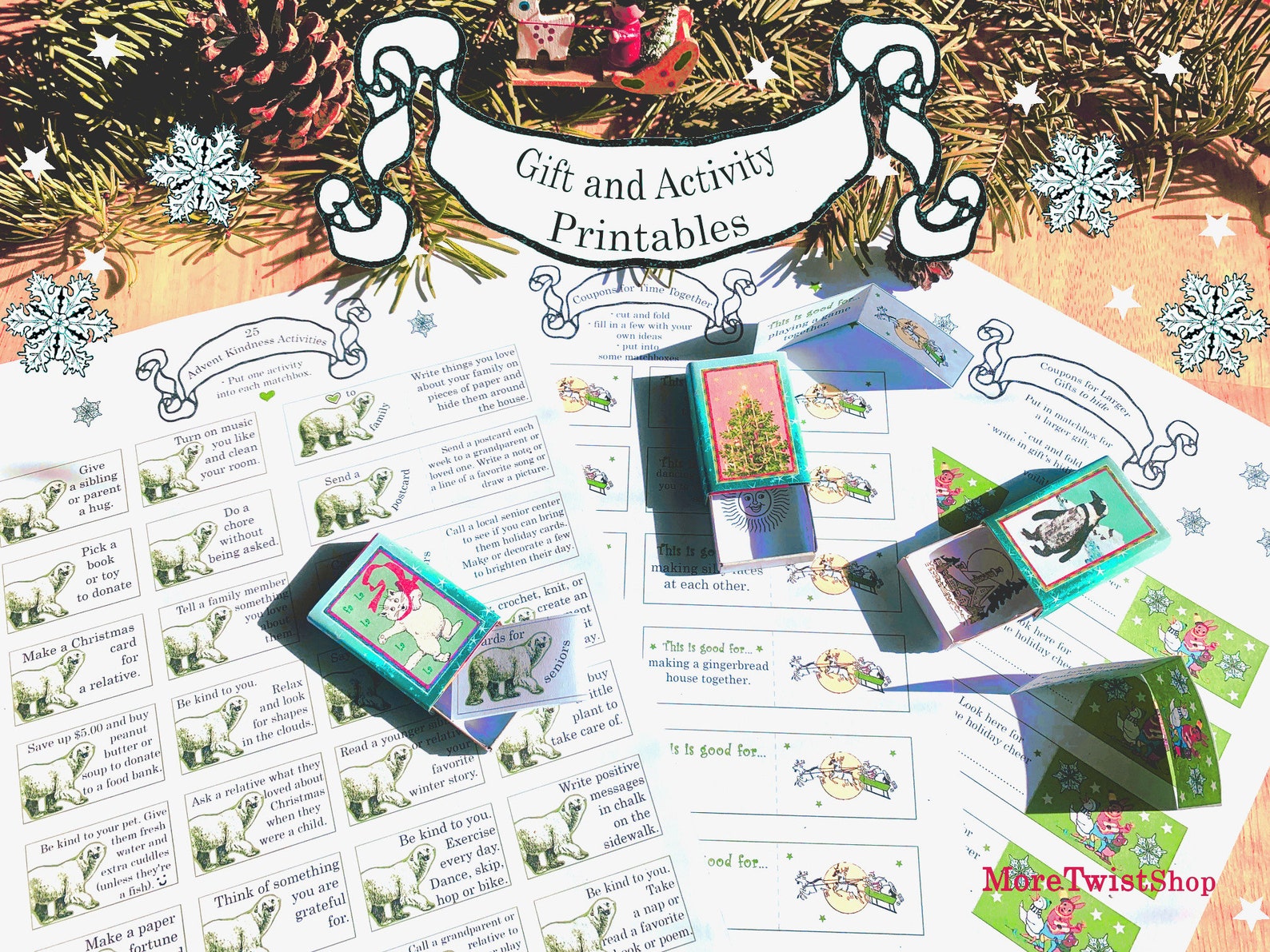 Advent Calendar Printable for Kids! Includes Daily Winter/ Xmas ...