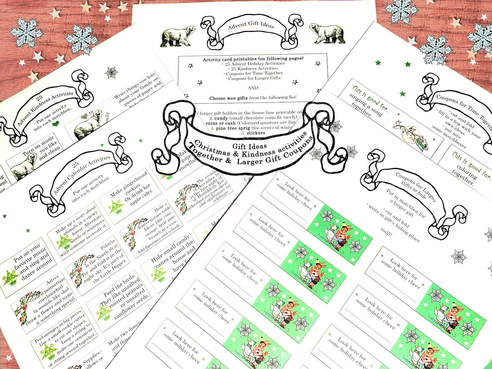 Advent Calendar Printable for Kids! Includes Daily Winter/ Xmas ...