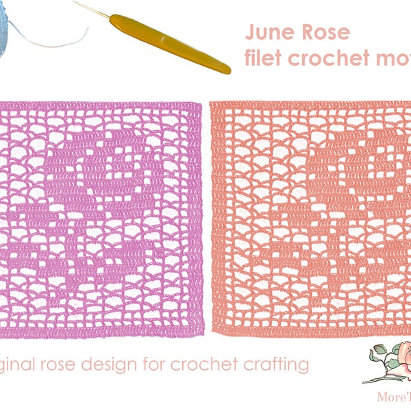 Rose Filet Crochet Chart Pattern