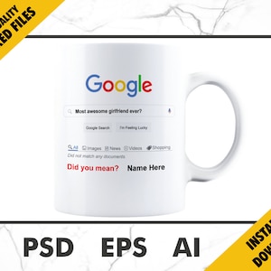 Valentines day mug template Editable photoshop template Google search mug psd ai eps sublimate print digital download